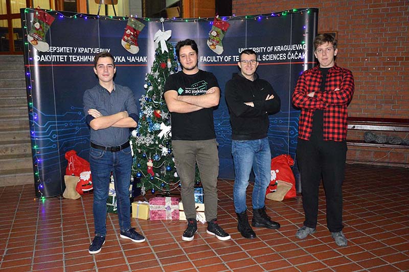 Студенти ФТН знањем освајају Србију: победници 'Хакатона' 2020 на свечаном пријему